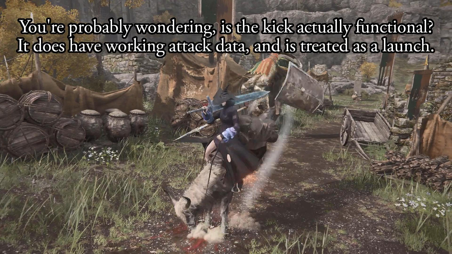 玩家發現《艾爾登法環》靈馬托雷特廢棄動作 可吃草甚至踹人攻擊 玩家發現《艾爾登法環》靈馬托雷特廢棄動作 可吃草甚至踹人攻擊