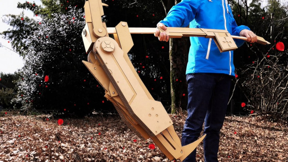 日本紙板手工達人 再現《艾爾登法環》經典武器電鋸 日本紙板手工達人 再現《艾爾登法環》經典武器電鋸