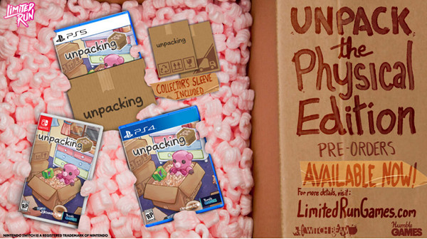 Steam特別好評禪派遊戲《Unpacking》將登陸PS5 ! Steam特別好評禪派遊戲《Unpacking》將登陸PS5 !