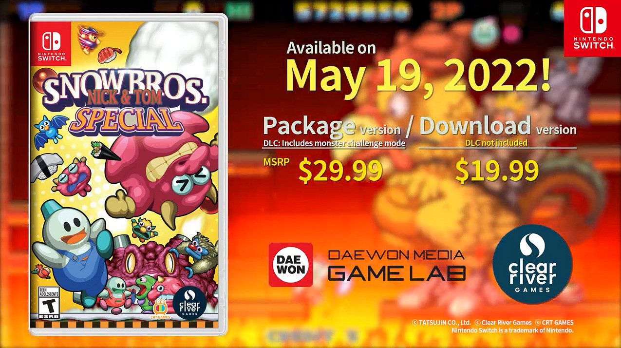 《雪人兄弟》重製版首支展示PV公開!5月正式發售 《雪人兄弟》重製版首支展示PV公開!5月正式發售