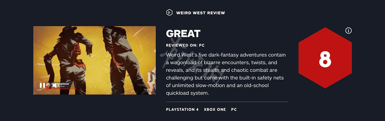 《詭野西部》IGN評分高嗎？IGN評分與評價一覽