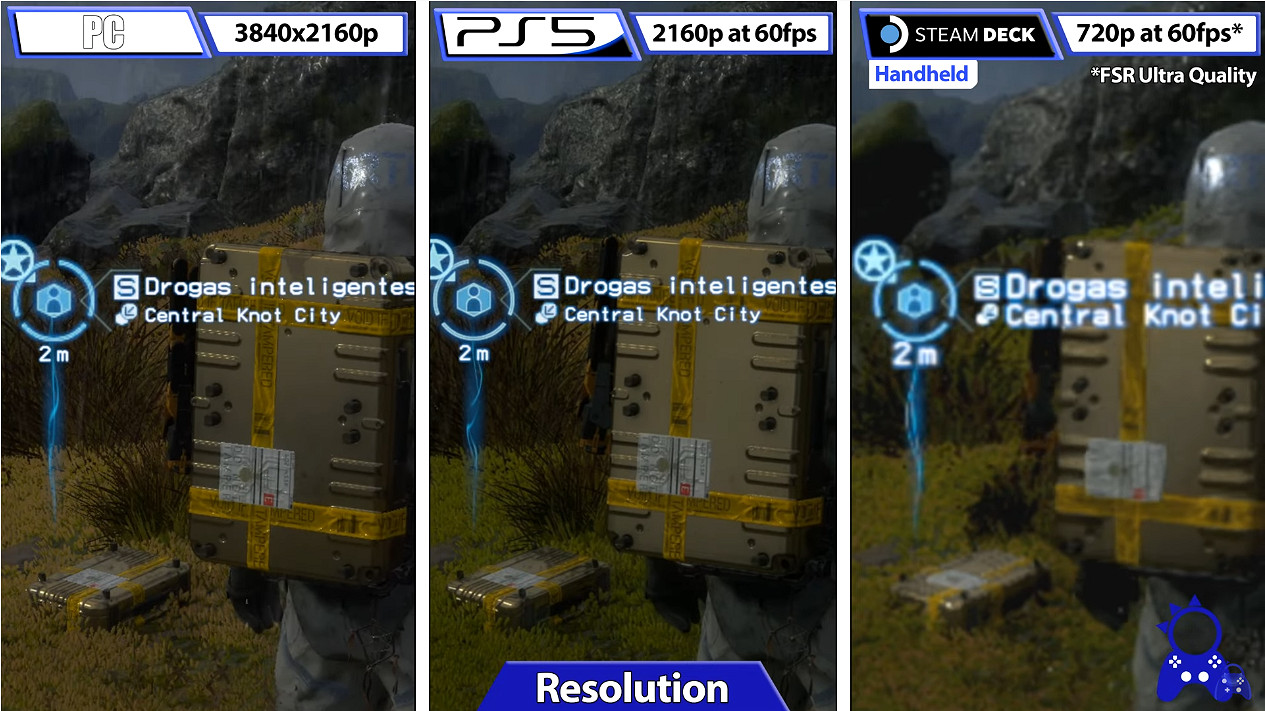 《死亡擱淺導剪版》PS5、PC、Steam Deck圖形對比 《死亡擱淺導剪版》PS5、PC、Steam Deck圖形對比