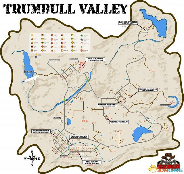 腐朽之都全地圖及中文標誌一覽