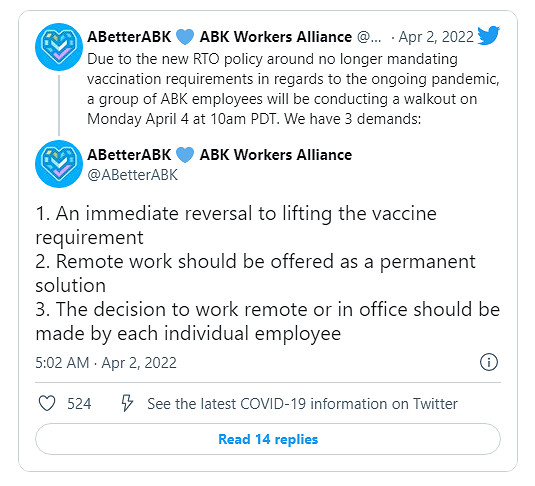 動視暴雪又搞迷惑行為! 員工集體抗議取消疫苗接種 動視暴雪又搞迷惑行為! 員工集體抗議取消疫苗接種