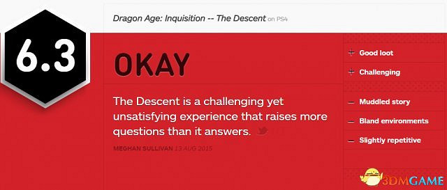 別買了！《闇龍紀元：審判》血統DLC IGN 6.3分