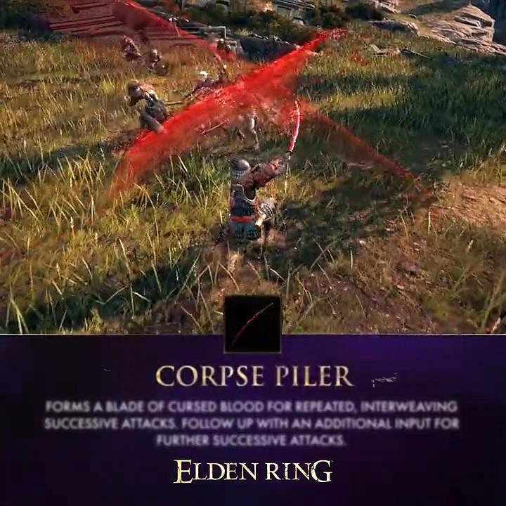 《艾爾登法環》武器戰技宣傳片 推薦使用屍山血海