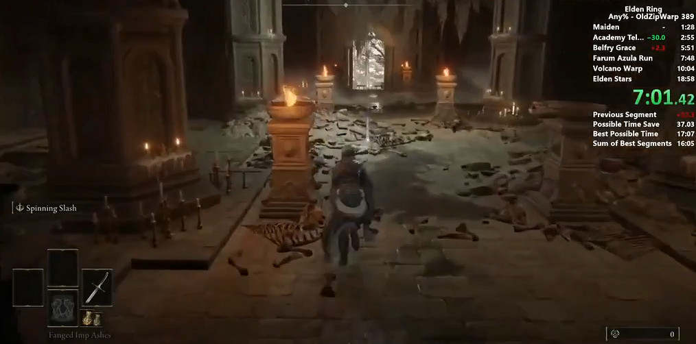 自己卷自己！大神17分43秒速通《艾爾登法環》刷新記錄