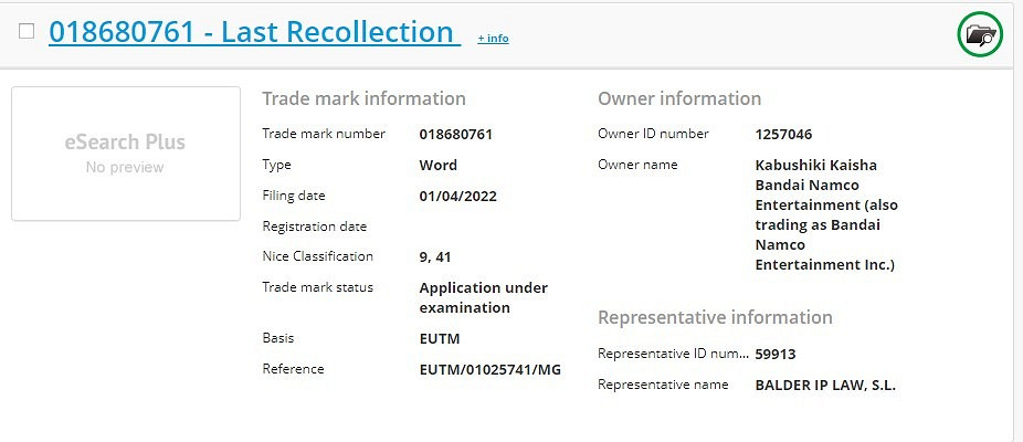 《艾爾登法環》還賺的不夠多嗎?南夢宮神秘新商標曝光! 《艾爾登法環》還賺的不夠多嗎?南夢宮神秘新商標曝光!
