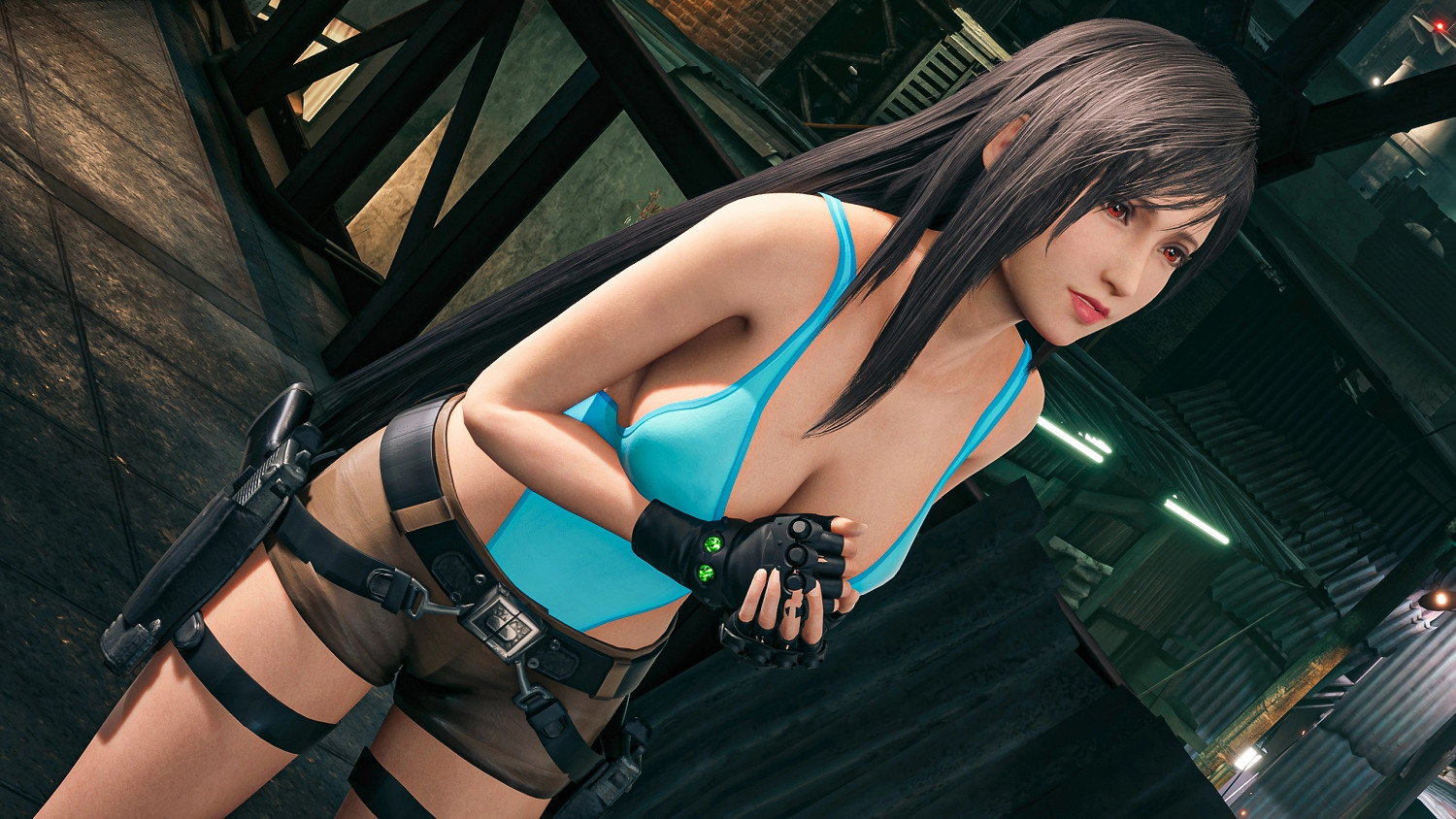 《最終幻想7重製版》新mod讓蒂法換上勞拉經典造型! 《最終幻想7重製版》新mod讓蒂法換上勞拉經典造型!