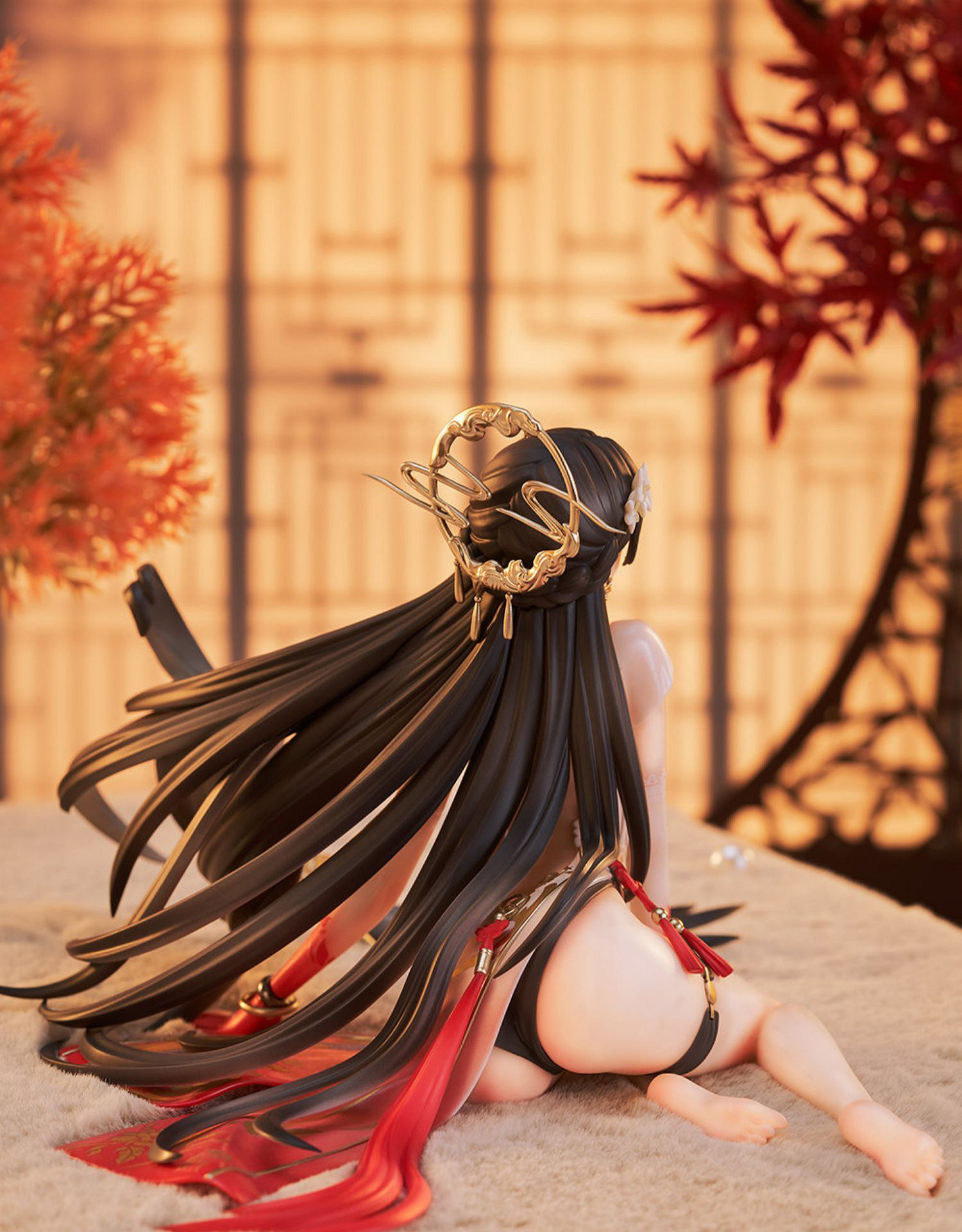 Luminous box《戰雙帕彌什》曲·雀翎 紅綃春榭 旗袍手辦