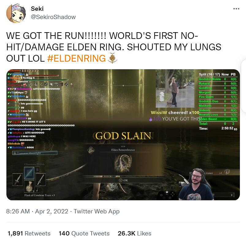 《艾爾登法環》全程無傷/無bug通關!僅用不到3小時 《艾爾登法環》全程無傷/無bug通關!僅用不到3小時