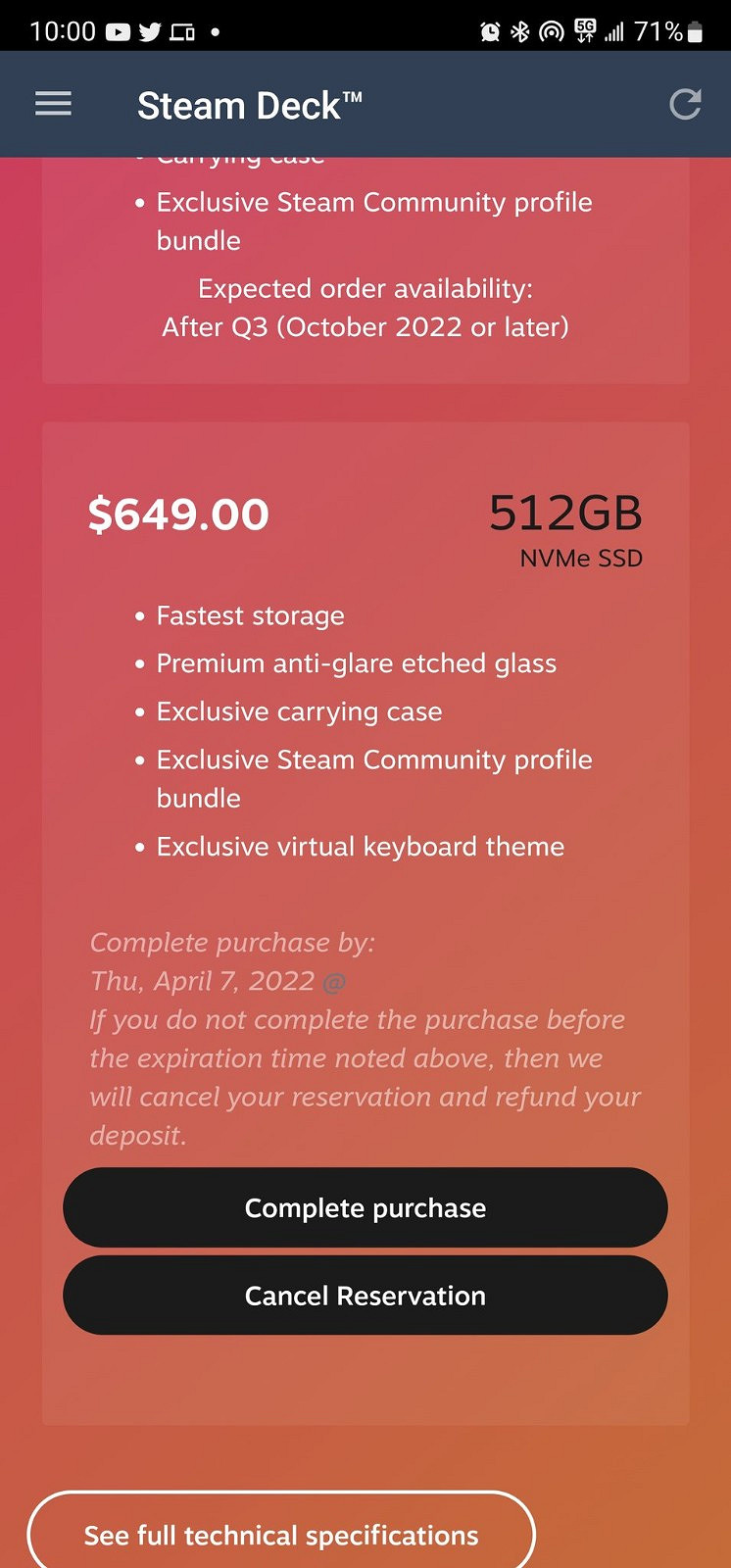 Steam Deck Q2訂單郵件已發出 V社確認將加大出貨量 Steam Deck Q2訂單郵件已發出 V社確認將加大出貨量