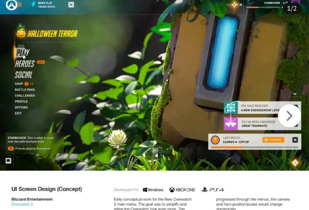 《鬥陣特攻2》概念設計圖泄露！暴雪將來有可能推出通行證