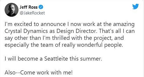 《往日不再》總監加入水晶動力 或參與《古墓奇兵12》 《往日不再》總監加入水晶動力 或參與《古墓奇兵12》