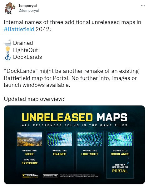 《戰地風雲2042》3張新地圖泄露！線上不足2000人還有救嗎