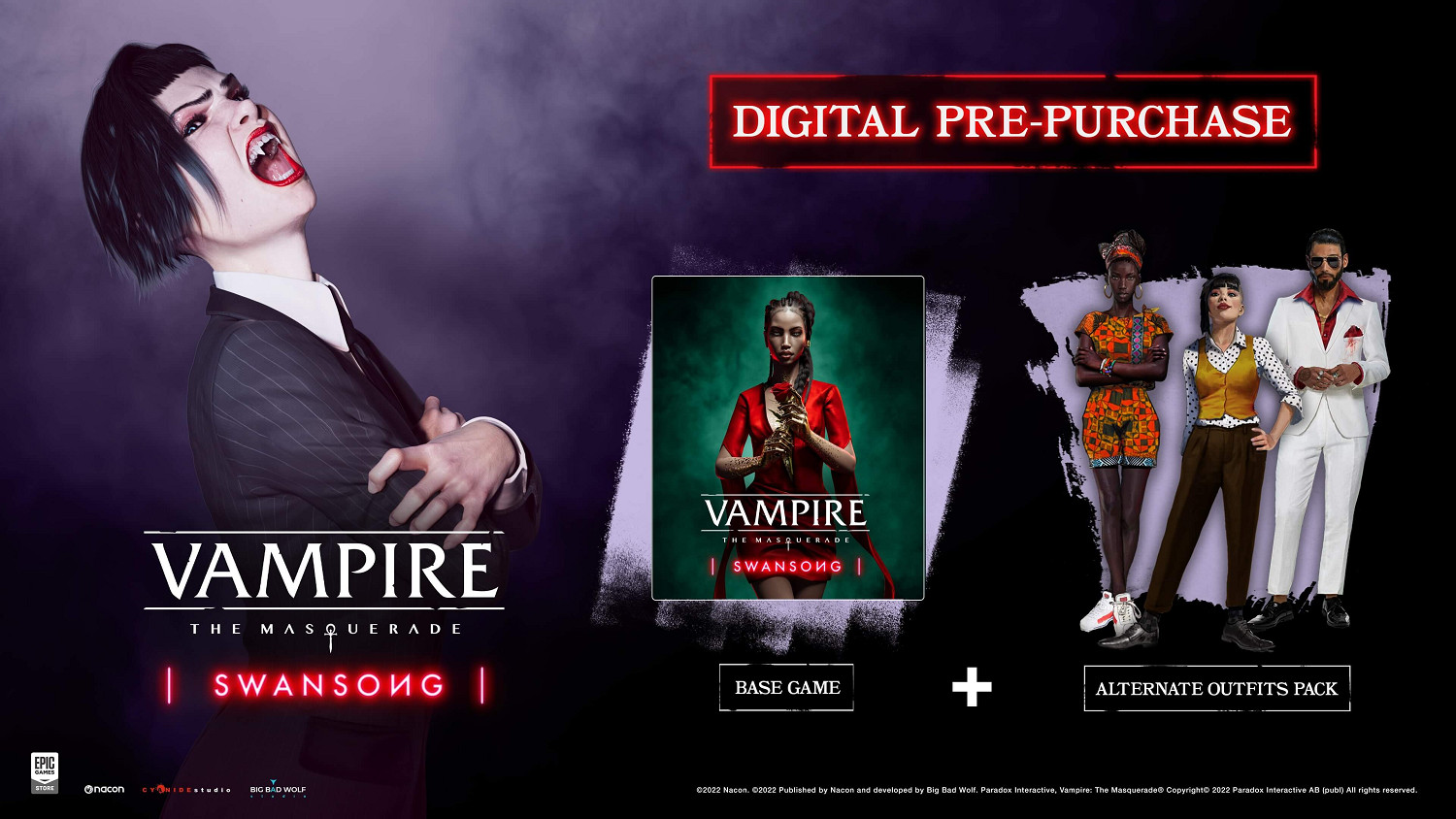 敘事RPG《吸血鬼：避世血族絕唱》PC版預購已開啟！