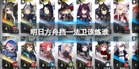 《明日方舟》近衛幹員培養 擋一法衛應該練誰