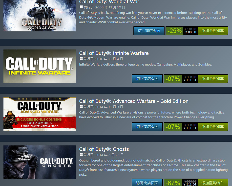 低至3.3折!Steam開啟《決勝時刻》系列限時特賣活動 低至3.3折!Steam開啟《決勝時刻》系列限時特賣活動