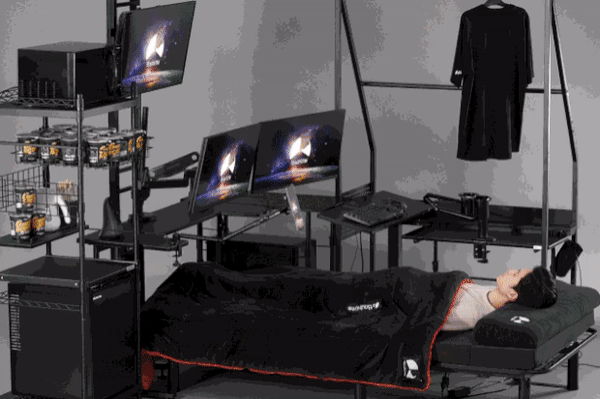 玩家完全躺平!日本公司Bauhutte推出電動遊戲床 玩家完全躺平!日本公司Bauhutte推出電動遊戲床