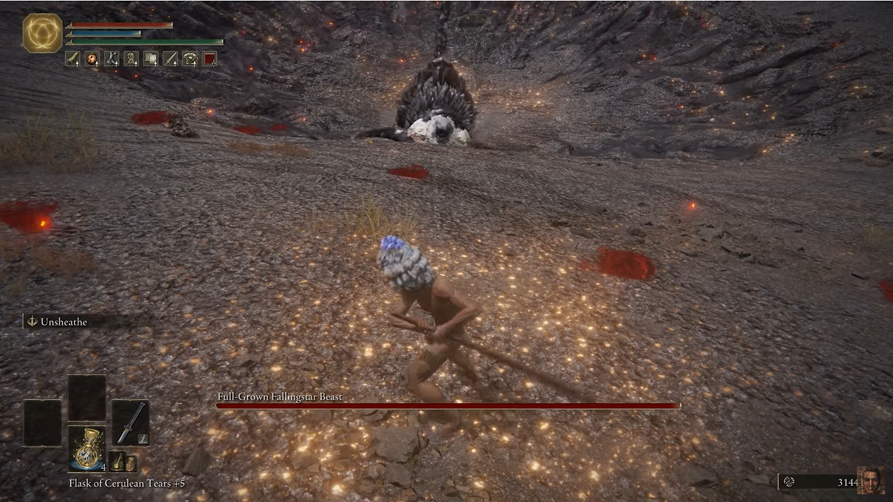 《艾爾登法環》墜星成獸無傷戰鬥!你擱著打《怪獵》呢 《艾爾登法環》墜星成獸無傷戰鬥!你擱著打《怪獵》呢