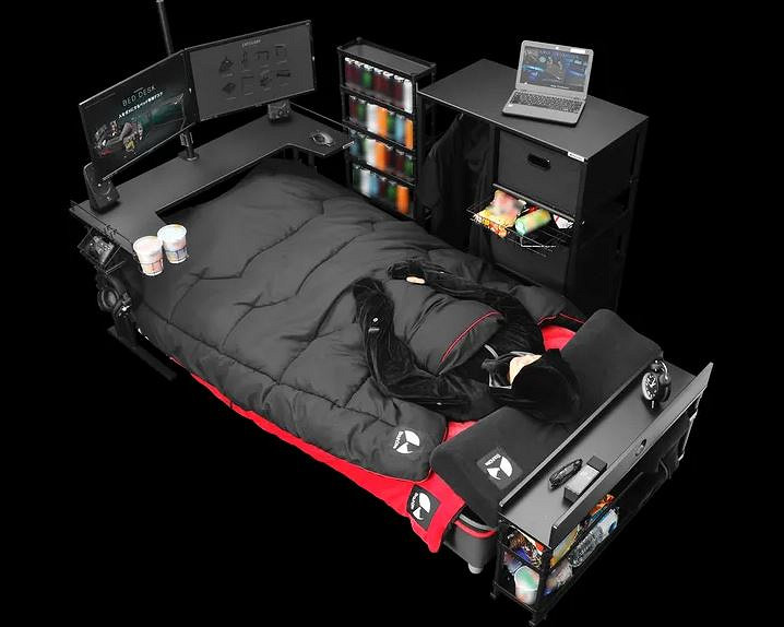 玩家完全躺平!日本公司Bauhutte推出電動遊戲床 玩家完全躺平!日本公司Bauhutte推出電動遊戲床