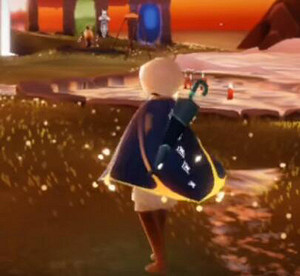 《光遇》幽藍鬥篷展示 2022燈泡幽藍鬥篷復刻 《光遇》幽藍鬥篷展示 2022燈泡幽藍鬥篷復刻