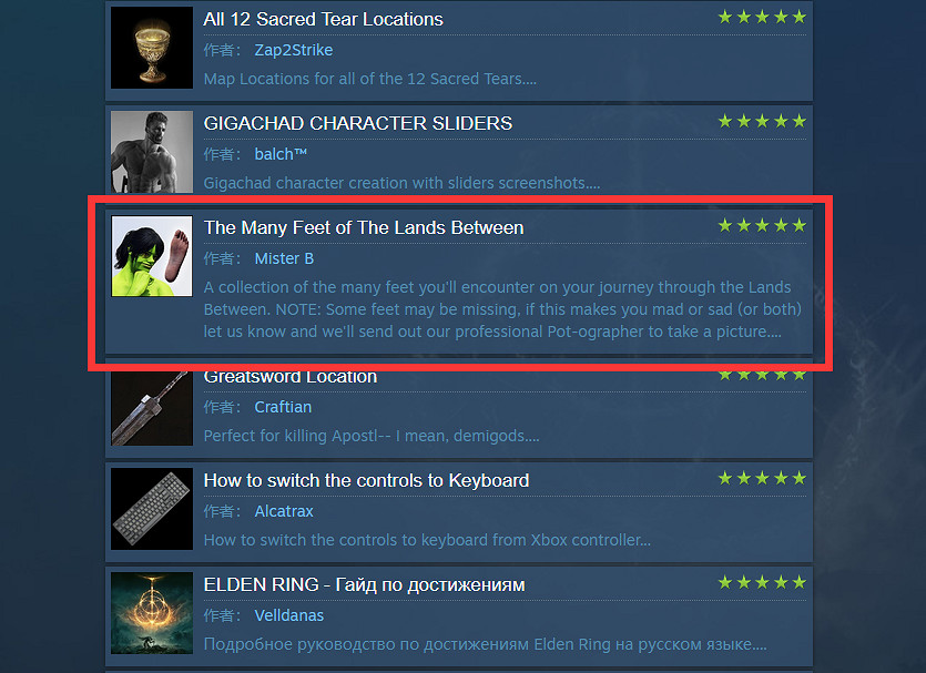 足控狂喜！《艾爾登法環》討論區角色足部指南分享