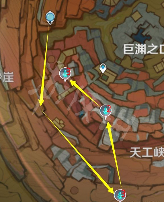 《原神》水晶礦石在哪採集？層岩巨淵水晶礦石收集路線分享