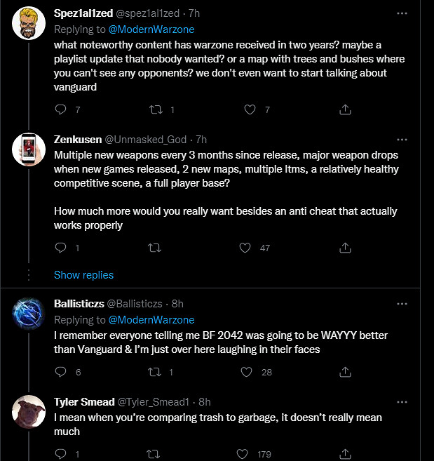 垃圾堆裡比爛? 《決勝時刻：現代戰域》發推暗諷《2042》