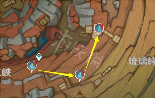 《原神》水晶礦石在哪採集？層岩巨淵水晶礦石收集路線分享