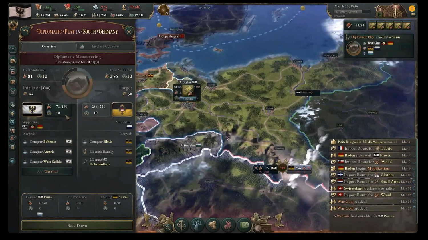 即將刪除!P社策略大作《維多利亞3》試玩影像泄露 即將刪除!P社策略大作《維多利亞3》試玩影像泄露