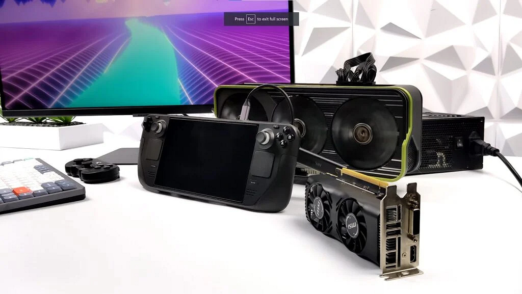 人不能吃太飽 為求性能玩家嘗試Steam Deck與顯卡相連