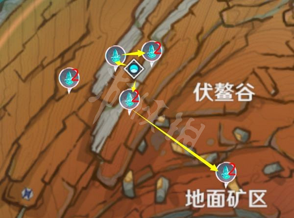 《原神》水晶礦石在哪採集？層岩巨淵水晶礦石收集路線分享