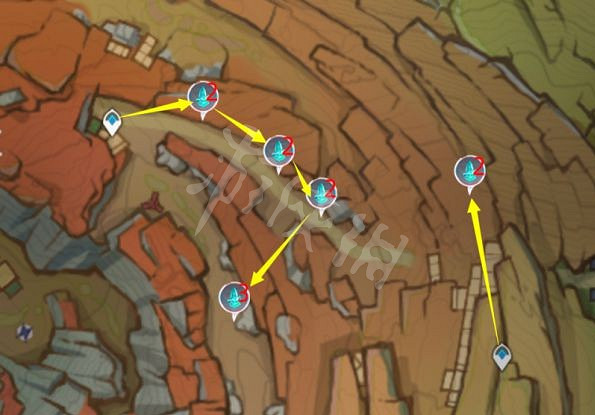 《原神》水晶礦石在哪採集？層岩巨淵水晶礦石收集路線分享