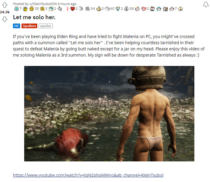 正義的使者《艾爾登法環》壺頭哥 專幫玩家單挑女武神 正義的使者《艾爾登法環》壺頭哥 專幫玩家單挑女武神