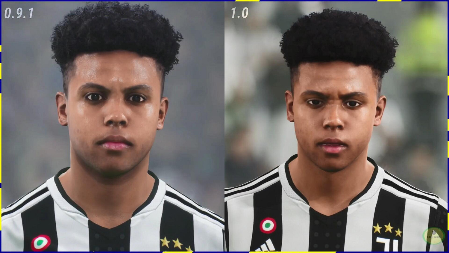 《實況2022》1.0更新後球員面部表情對比:提升明顯 《實況2022》1.0更新後球員面部表情對比:提升明顯