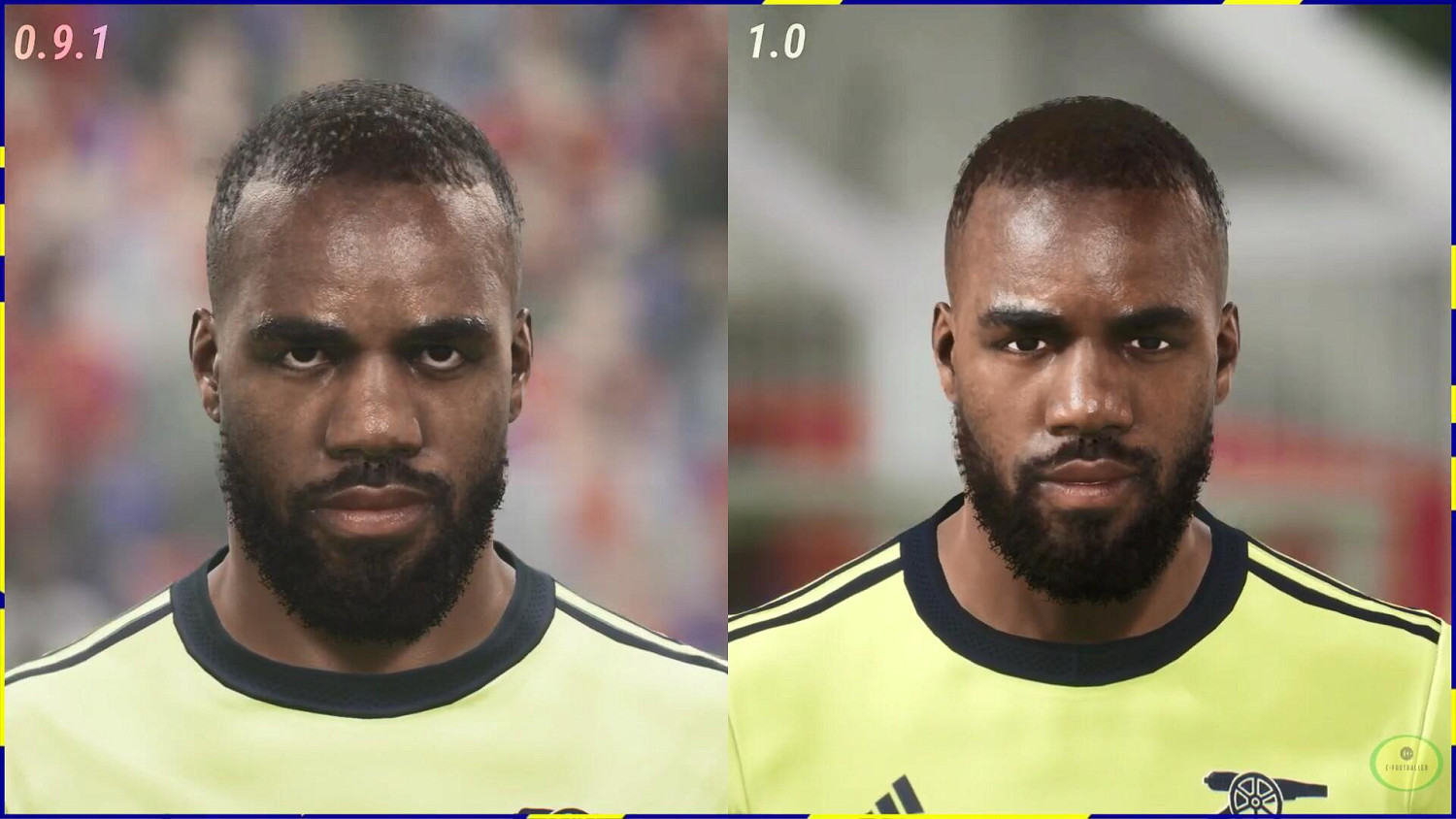 《實況2022》1.0更新後球員面部表情對比:提升明顯 《實況2022》1.0更新後球員面部表情對比:提升明顯