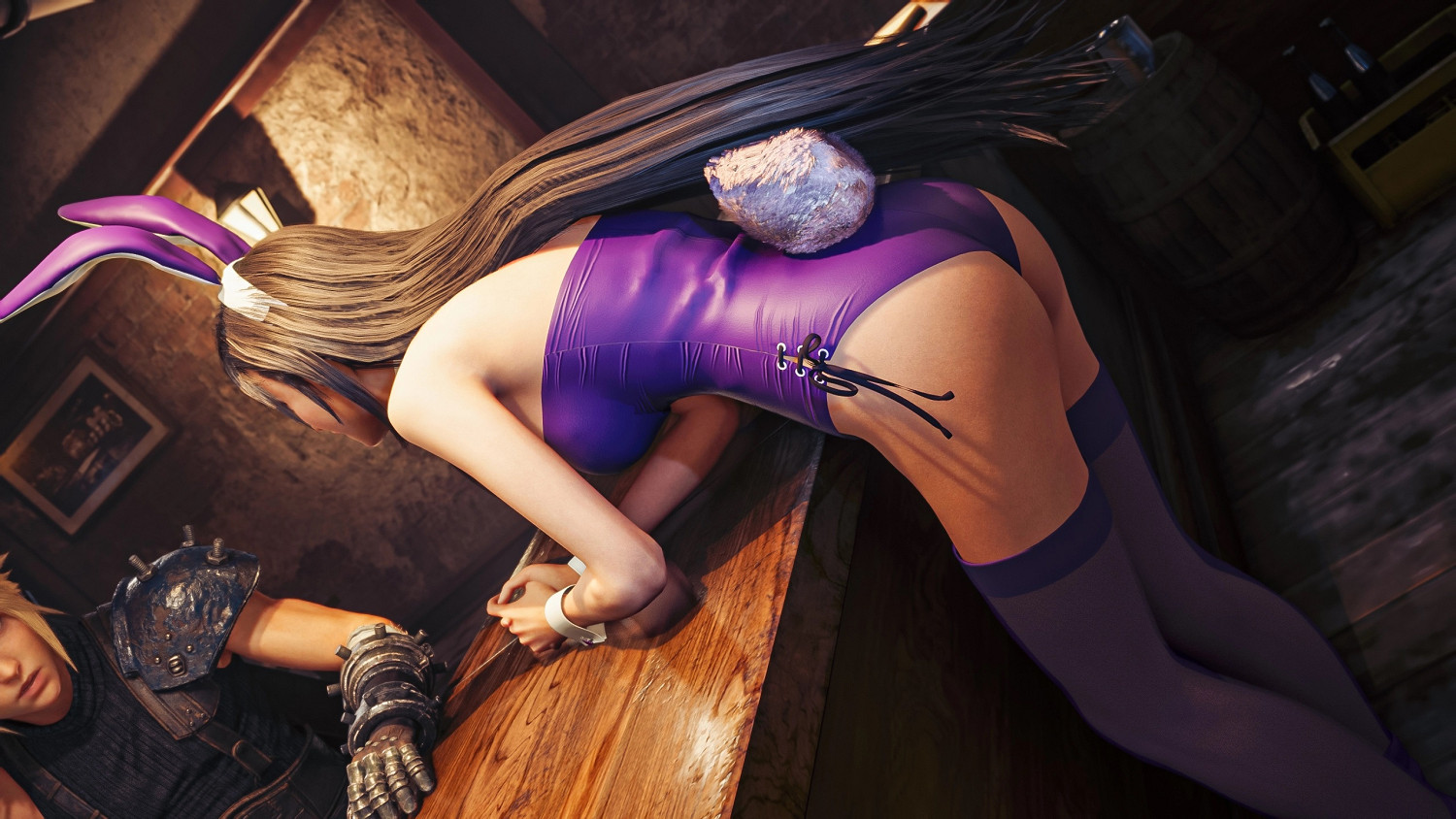 我衝了！《FF7re》蒂法 愛麗絲 傑西 兔女郎MOD！！