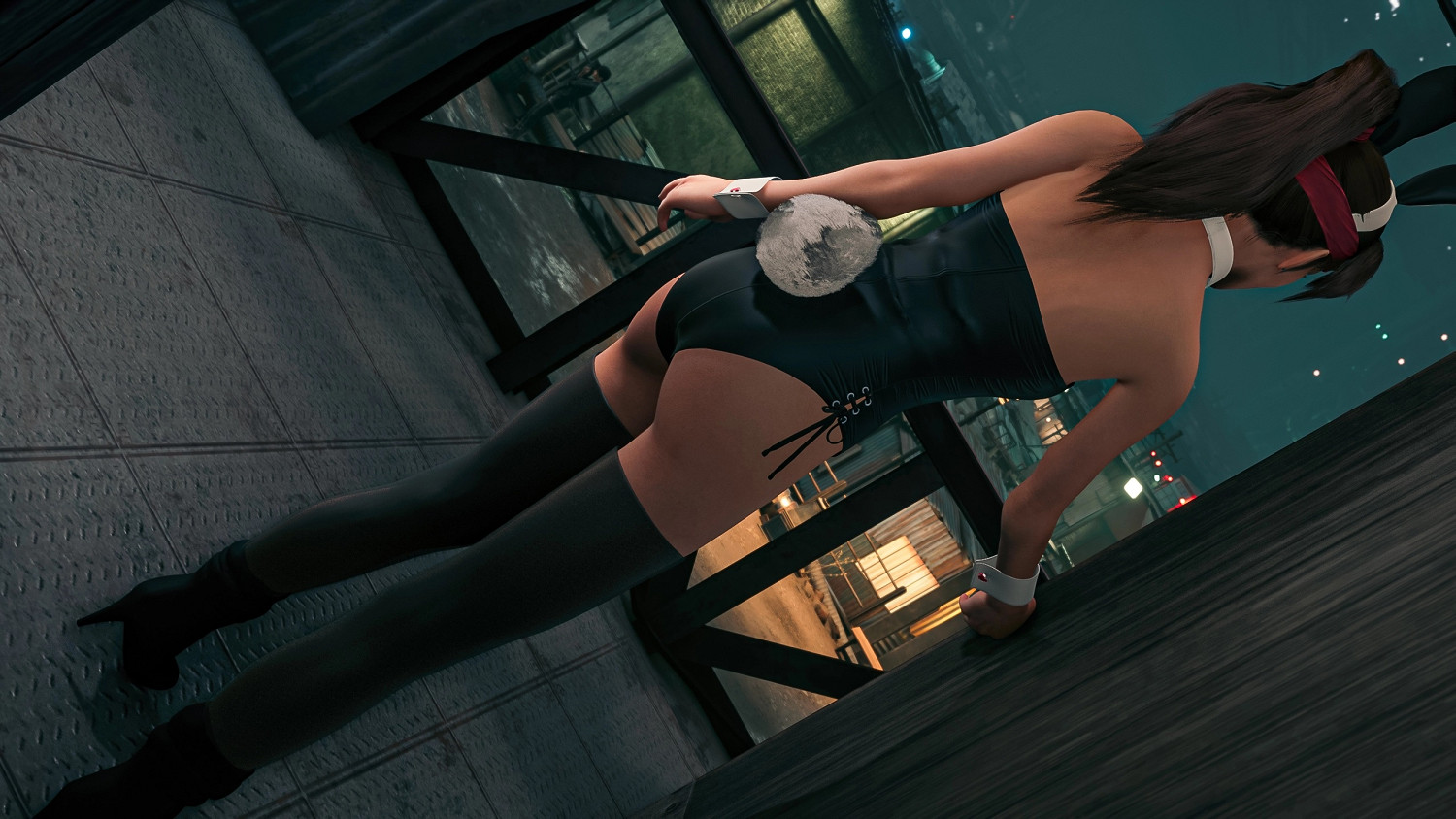 我衝了！《FF7re》蒂法 愛麗絲 傑西 兔女郎MOD！！