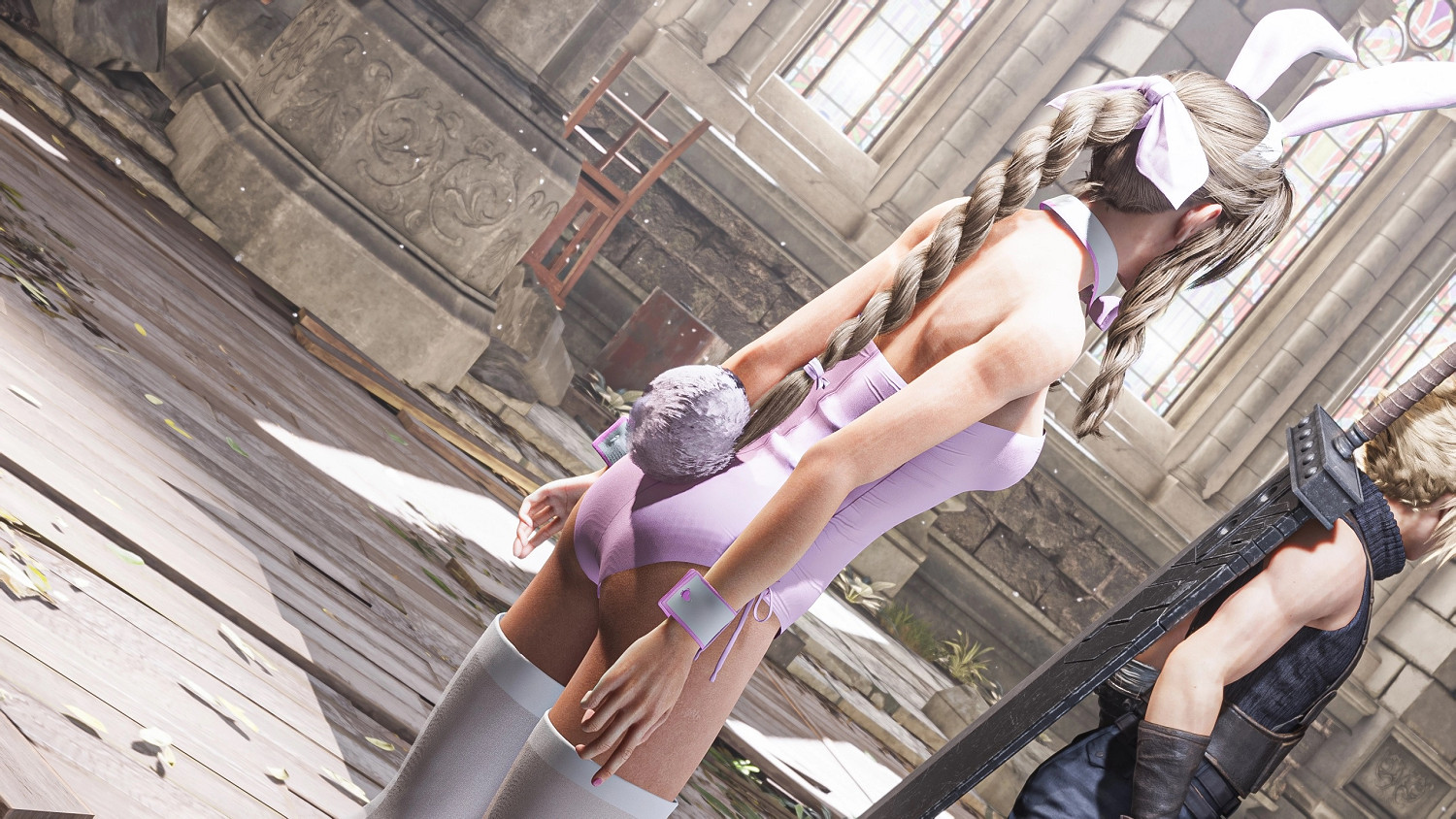 我衝了！《FF7re》蒂法 愛麗絲 傑西 兔女郎MOD！！