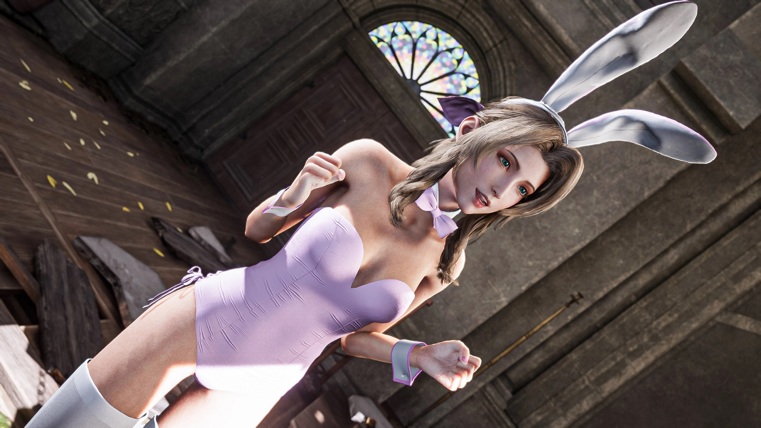 我衝了！《FF7re》蒂法 愛麗絲 傑西 兔女郎MOD！！