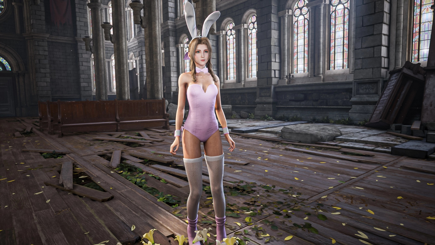 我衝了！《FF7re》蒂法 愛麗絲 傑西 兔女郎MOD！！