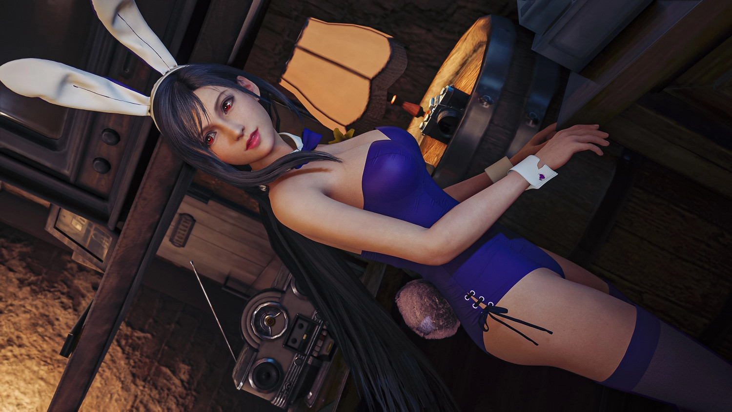 我衝了！《FF7re》蒂法 愛麗絲 傑西 兔女郎MOD！！