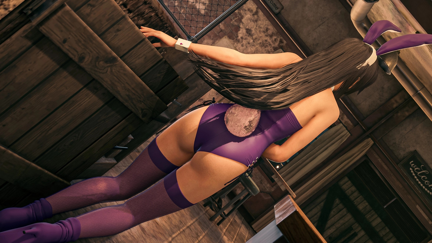 我衝了！《FF7re》蒂法 愛麗絲 傑西 兔女郎MOD！！