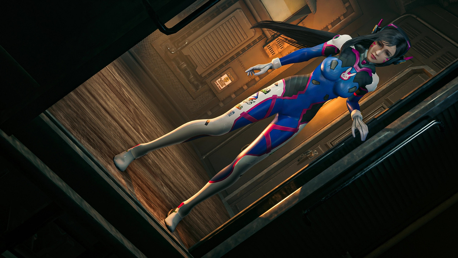 蒂法愛你哦!《FF7re》MOD 蒂法Cos《鬥陣特攻》D.Va