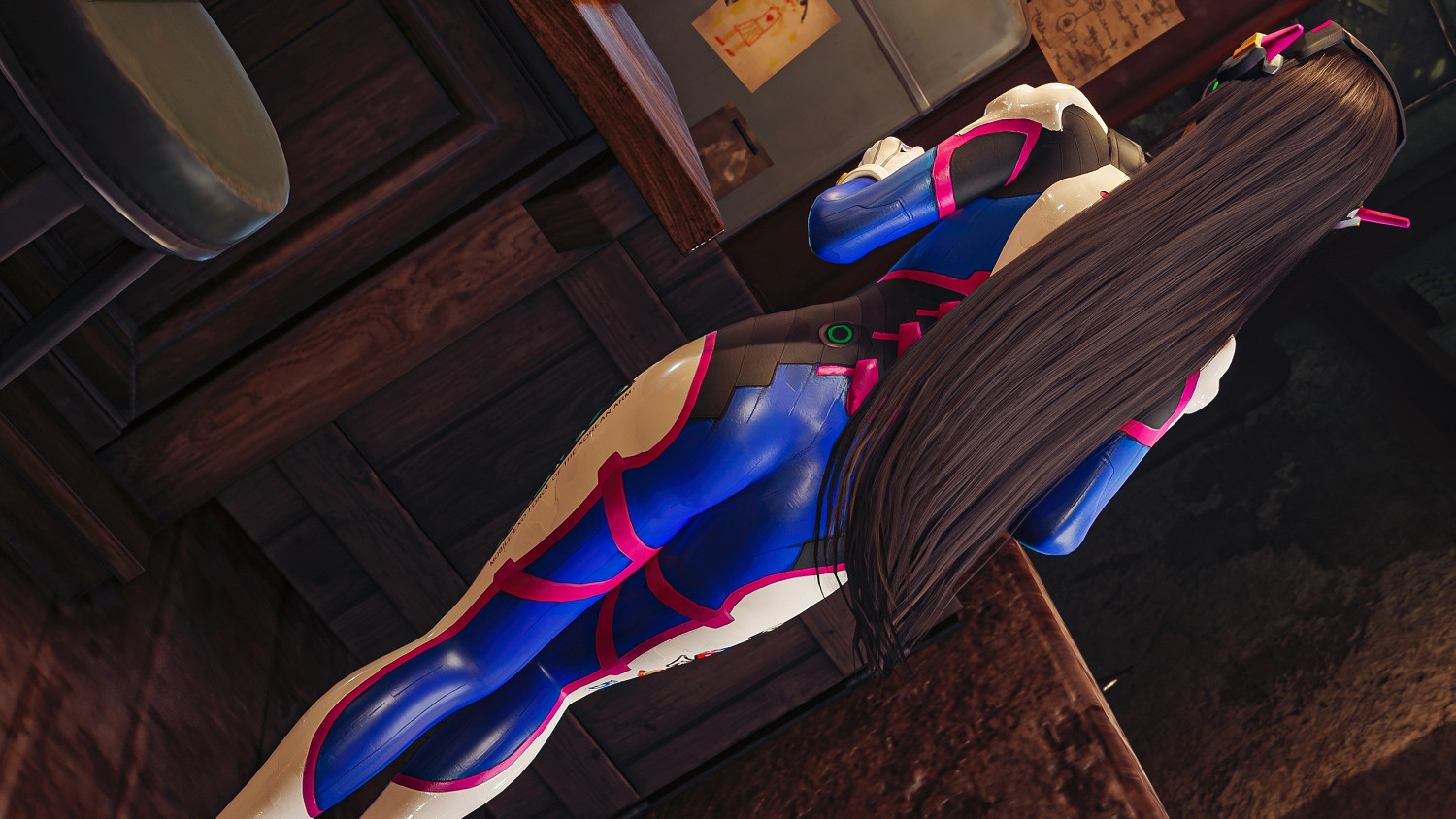 蒂法愛你哦!《FF7re》MOD 蒂法Cos《鬥陣特攻》D.Va