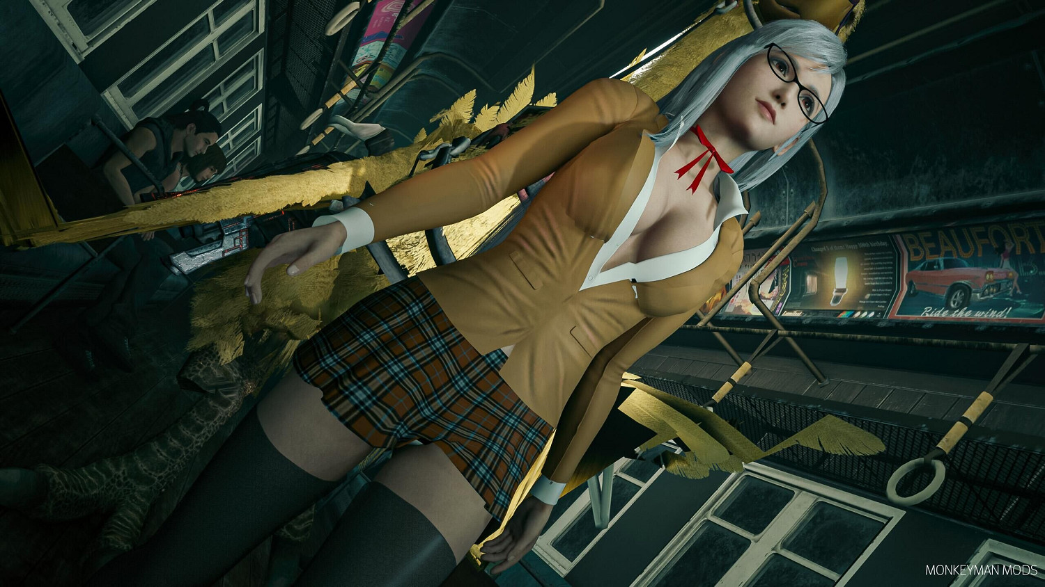 帶頭衝鋒！《FF7re》MOD蒂法換裝監獄學園白木芽衣子