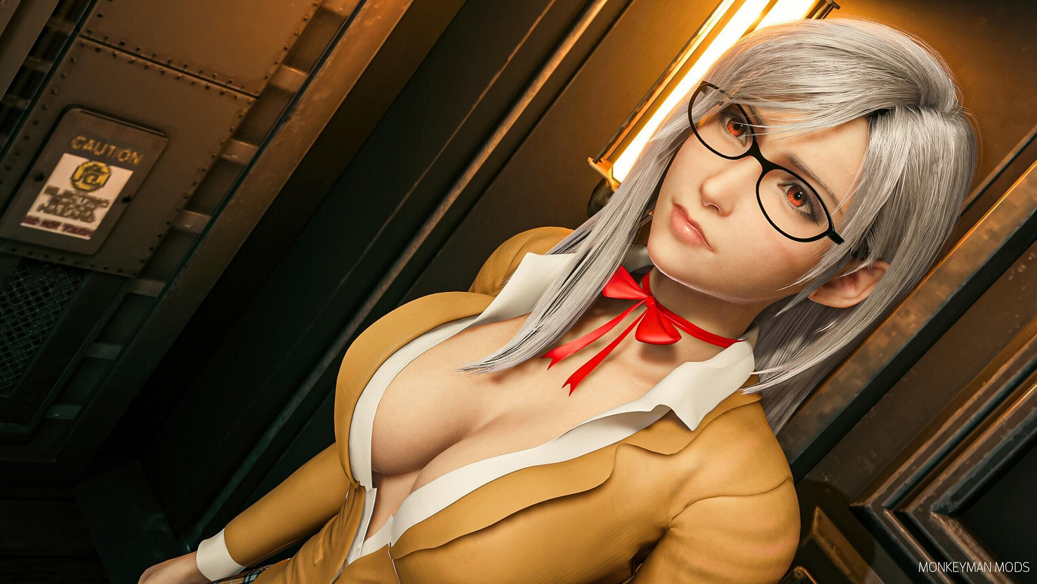 帶頭衝鋒！《FF7re》MOD蒂法換裝監獄學園白木芽衣子