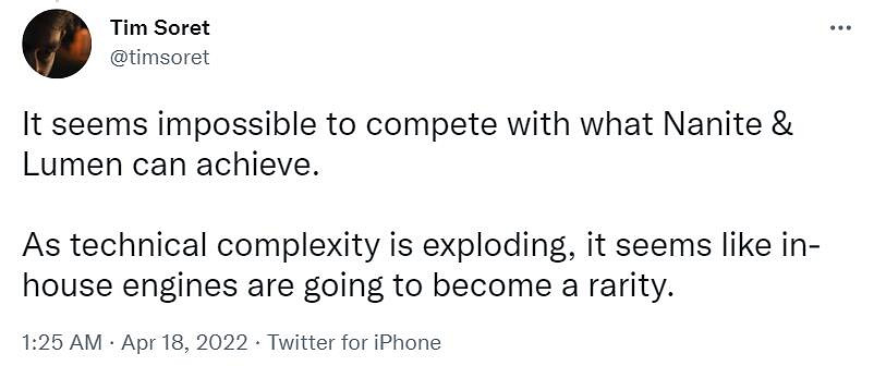 有這效果何必再自研引擎！虛幻5高峰期場景實機展示