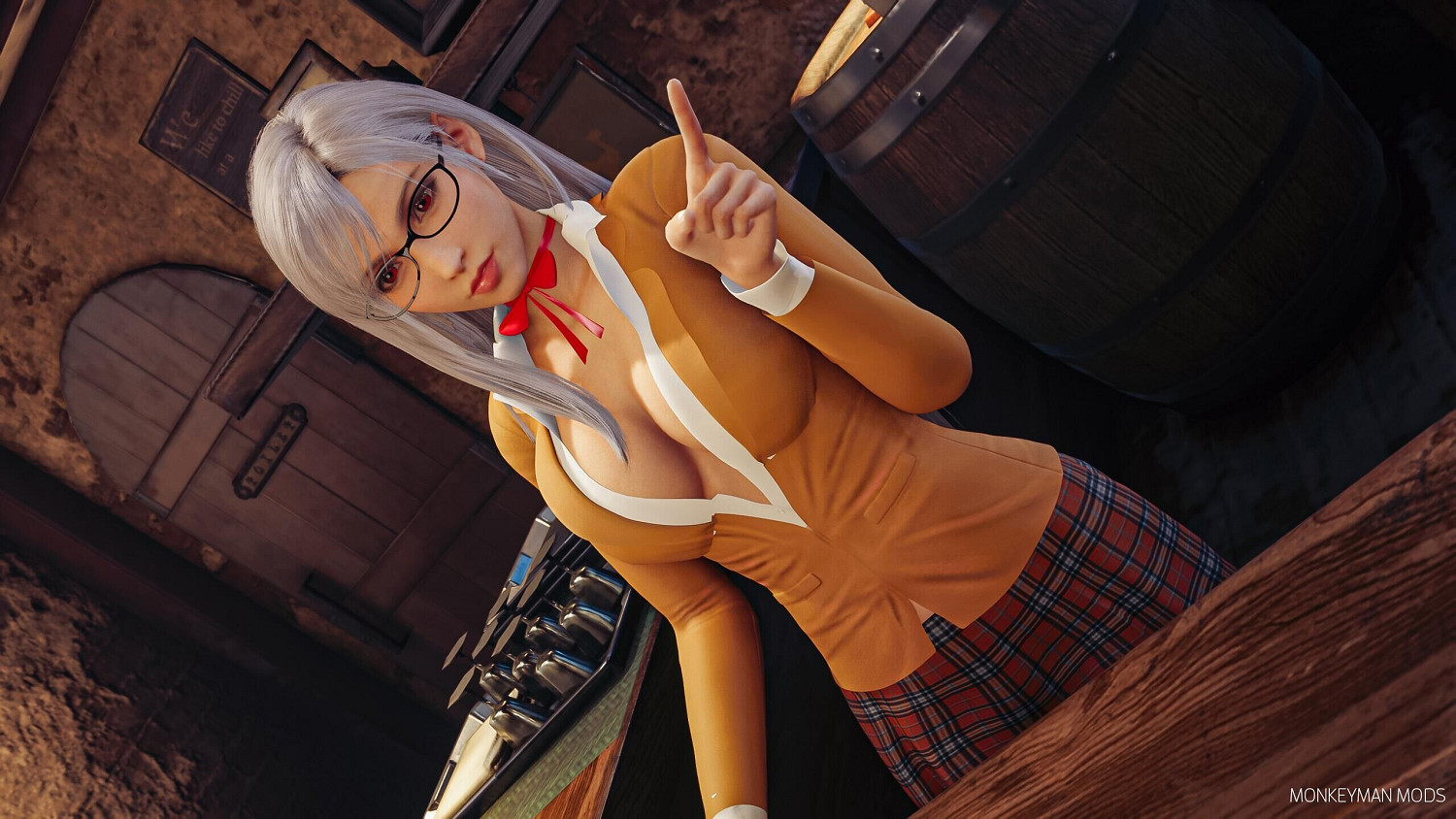 帶頭衝鋒！《FF7re》MOD蒂法換裝監獄學園白木芽衣子